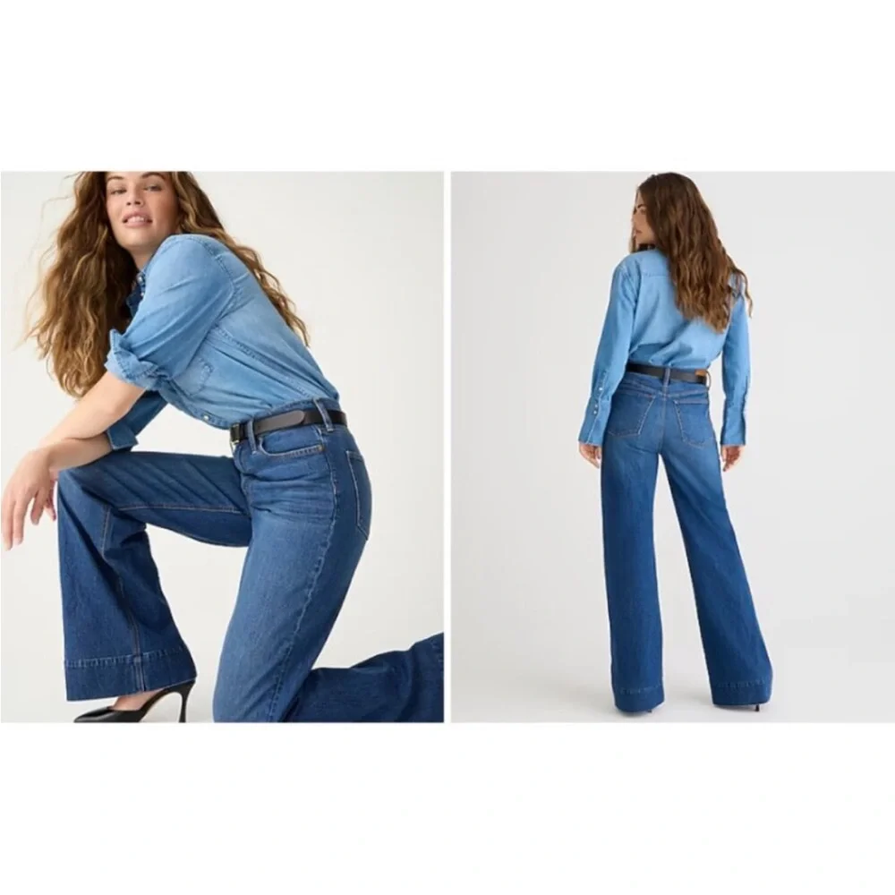 J. Crew Blue Flare & Wide Leg Jeans - Picture 2 of 11